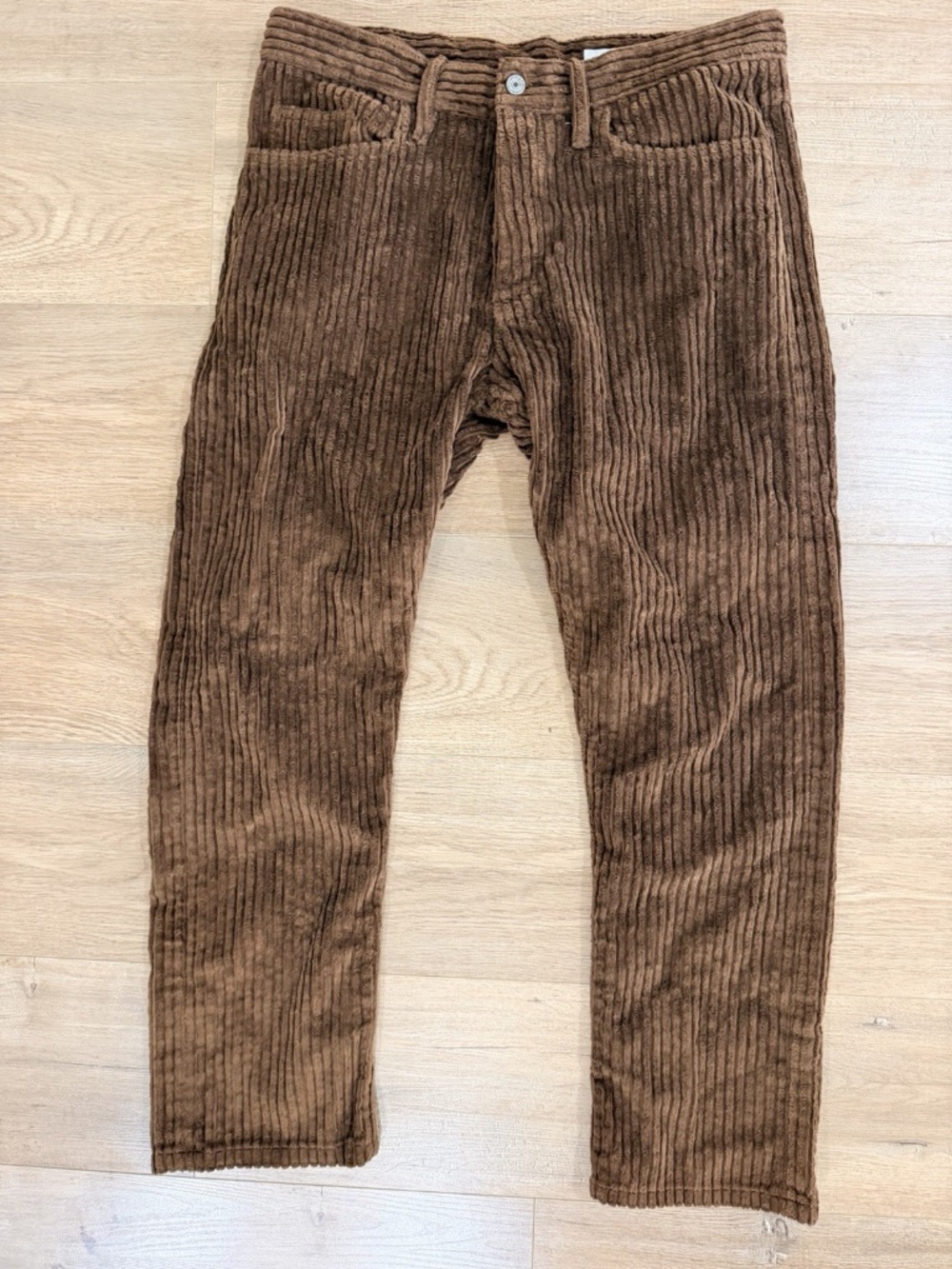 Gustin #150 California Monster Wale Brown Straight Leg Jean 36 x 30
